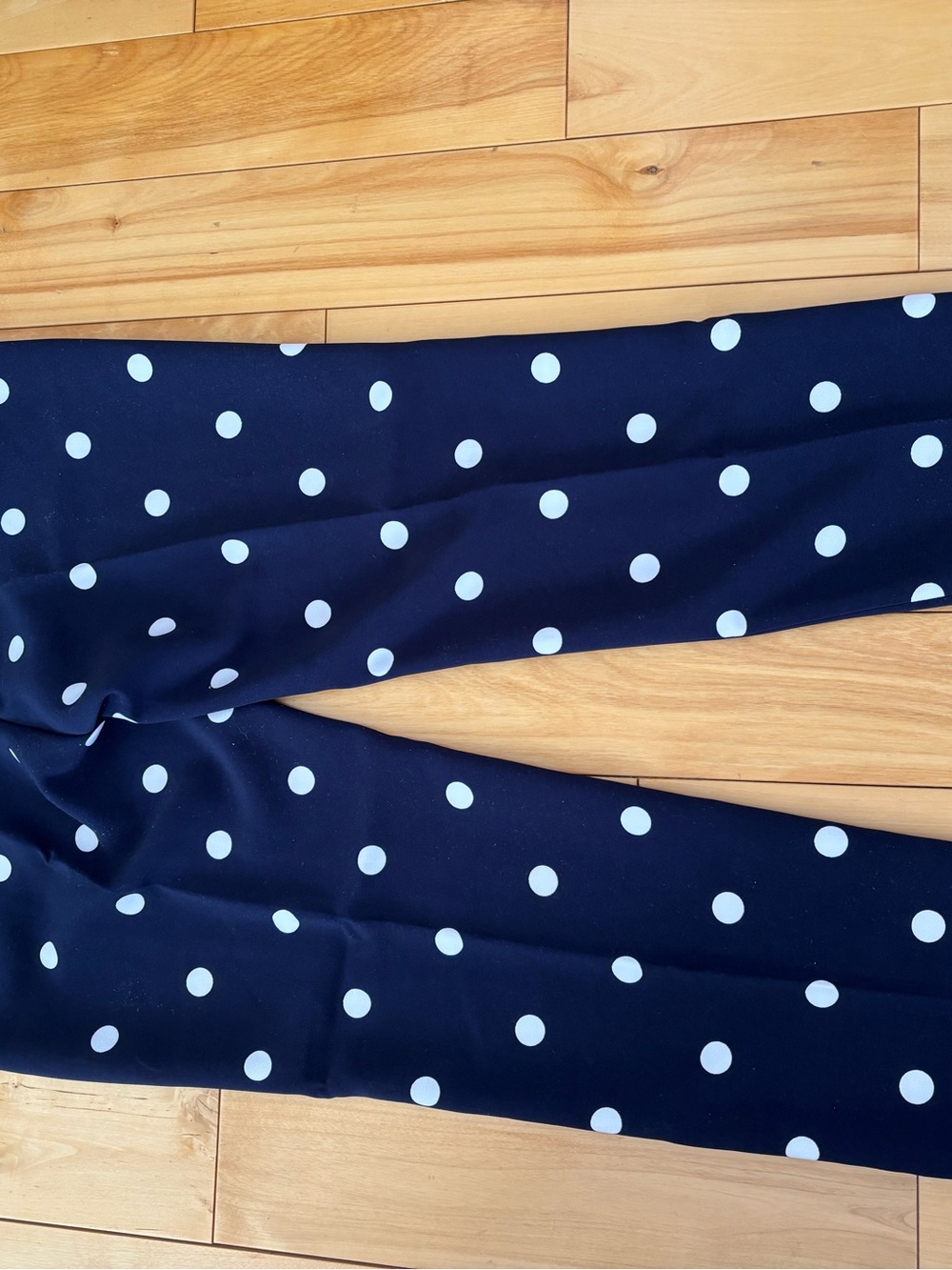 Banana Republic Navy and White Polka Dot Girls Leggings